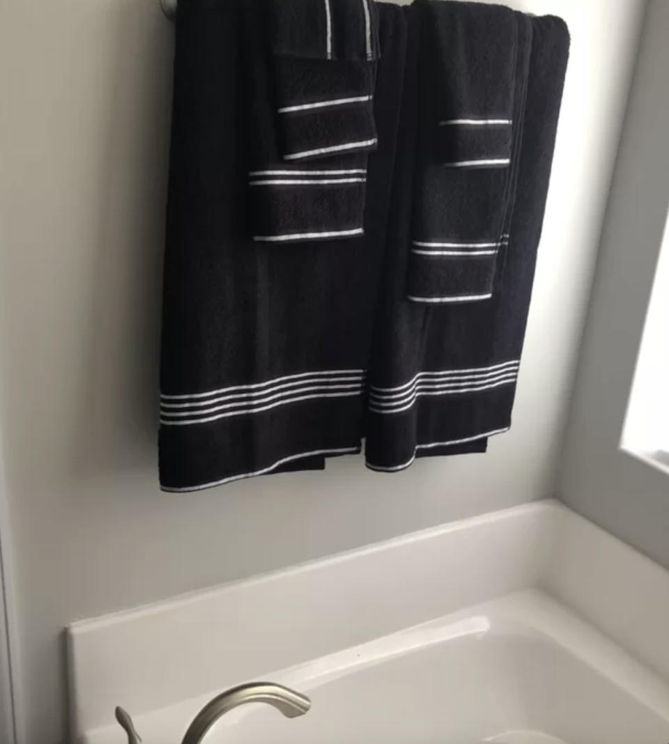 A reviewer's set of towels