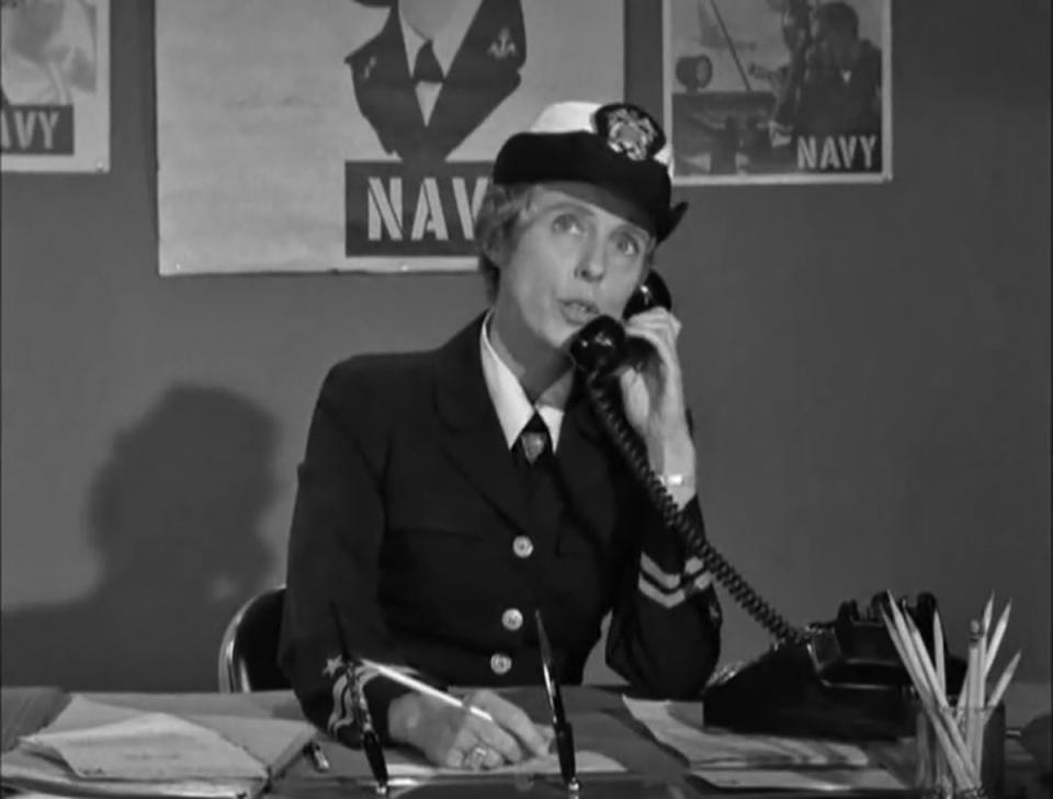 Nancy Kulp in a 1962 episode of The Lucy Show: Classic TV Stars in the Military