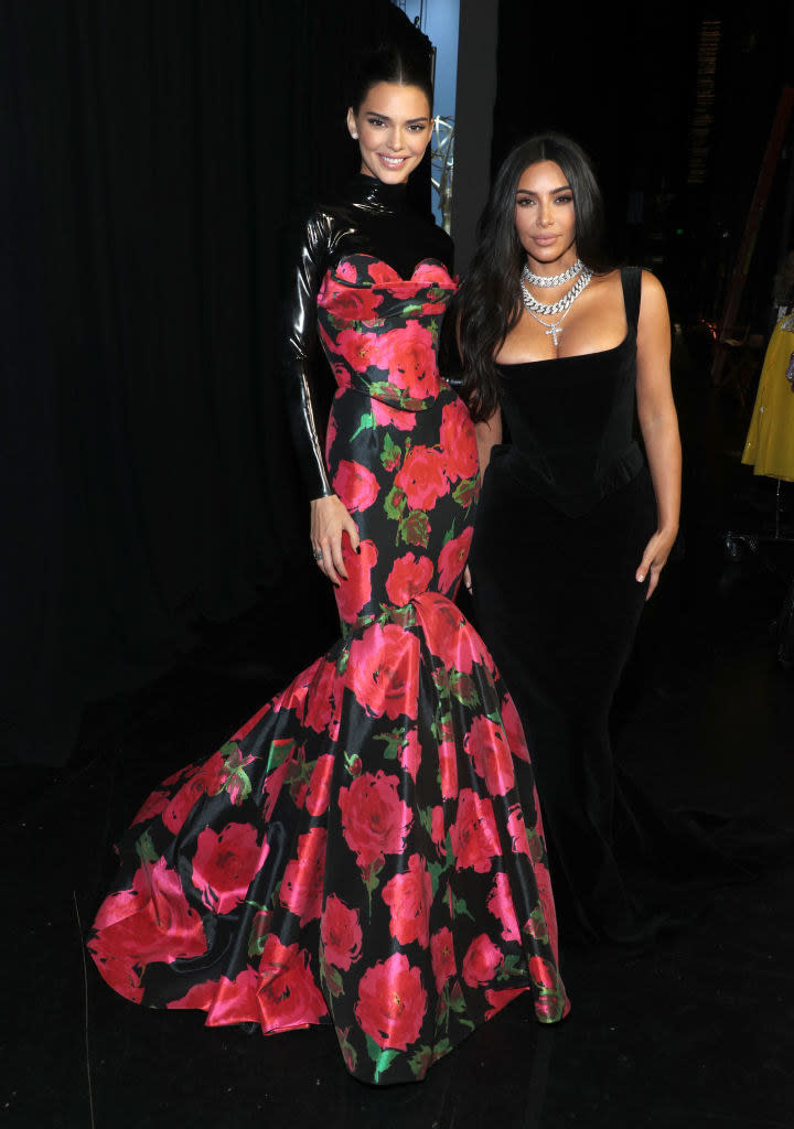 Kendall Jenner and Kim Kardashian