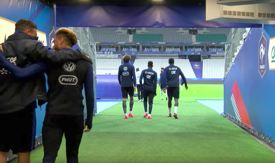 Les Bleus à l’entraînement