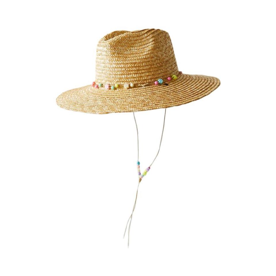 Ashlee Beaded Straw Panama Hat