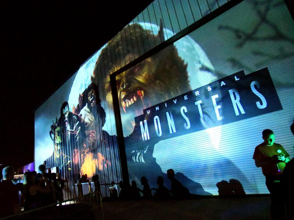 View of Universal Orlando's Halloween Horror Nights opening in 2019.