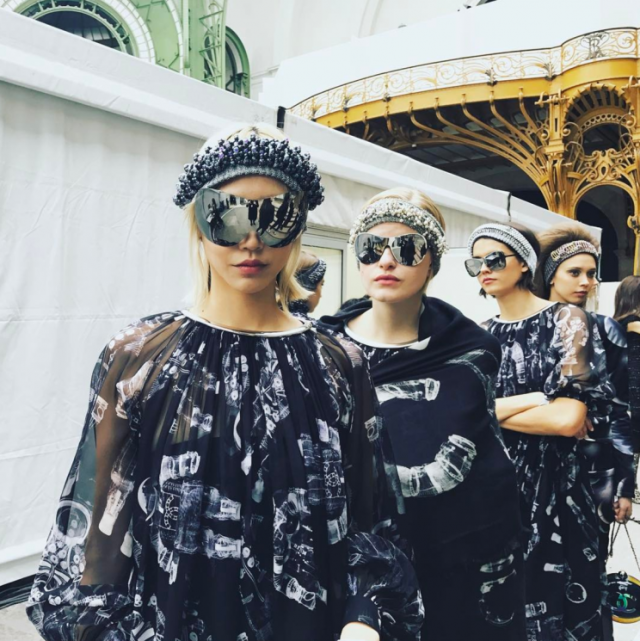 Karl Lagerfeld blasts Chanel into the stratosphere for sparkly AW17 show