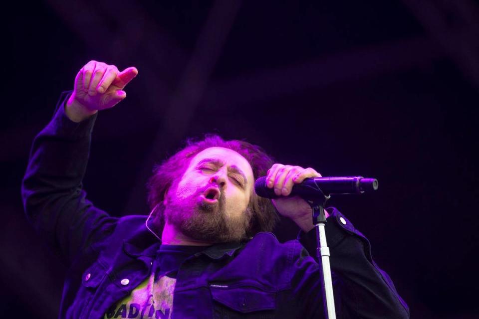 Adam Duritz of the Counting Crows performs during the Railbird Festival at Red Mile.