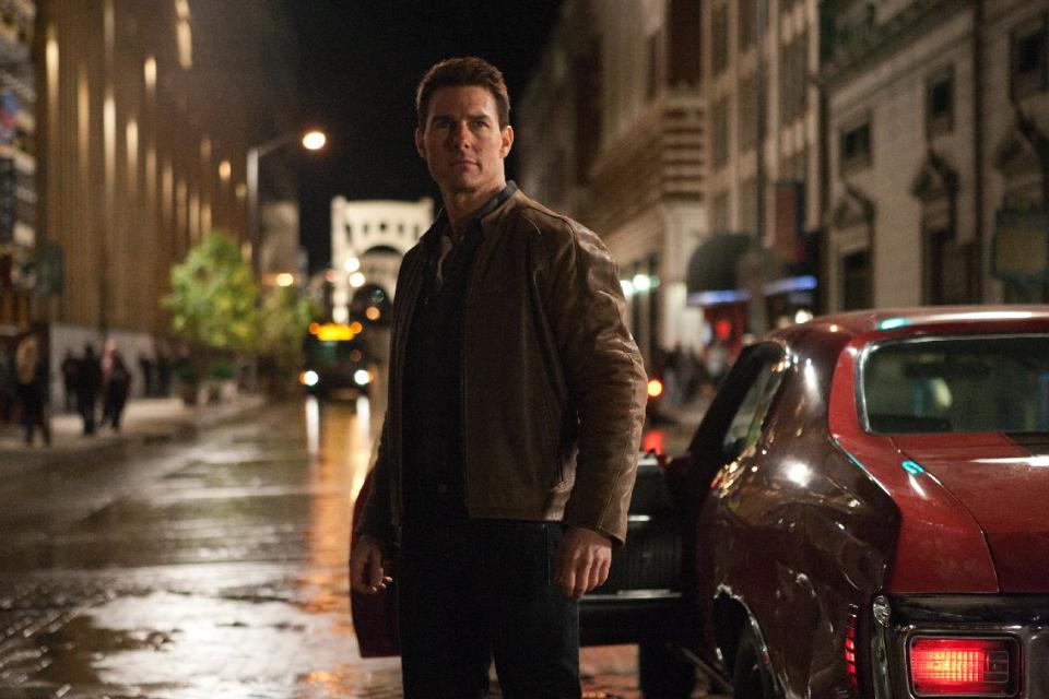 FILE - This publicity film image released by Paramount Pictures shows Tom Cruise in a scene from "Jack Reacher." Cruise plays a former military cop investigating a sniper case. Just turned 50, and just out with his latest action flick, “Jack Reacher,” Cruise remains one of the biggest stars in Hollywood. (AP Photo/Paramount Pictures, Karen Ballard, File)