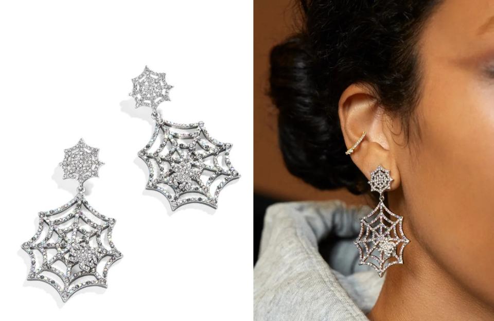 Baublebar Creepy Crawly Crystal Web Drop Earrings - Nordstrom, $40 (originally $66)