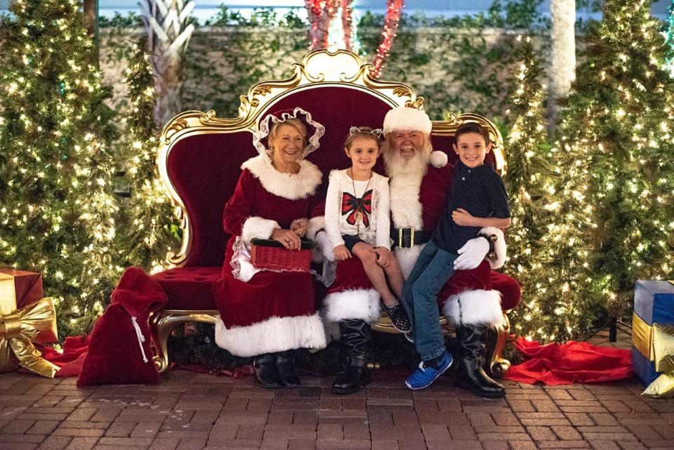 Appearances by Santa and Mrs. Claus are a highlight for many children visiting local malls, like these at The Avenue Viera. Visits with Santa & Mrs. Claus will occur at The Avenue Viera on selected days from Nov. 26 through Dec. 24. They will be there from 5 to 8 p.m. Fridays, Saturdays and Dec. 19 to 23; from 3 to 6 p.m. Sundays; and from 11 a.m. to 2 p.m. on Christmas Eve.