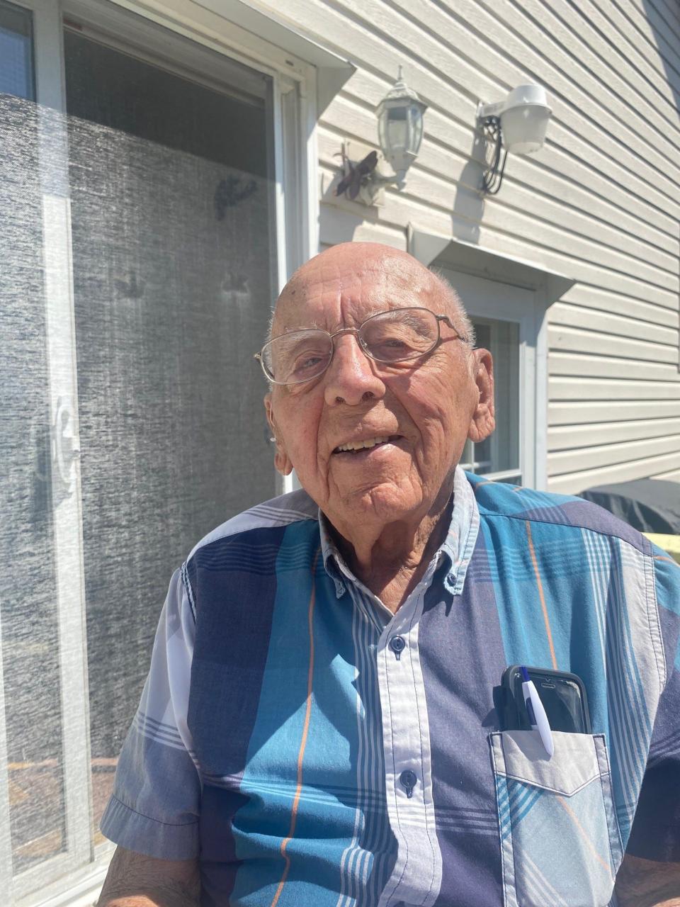 Al Wadley, 95, of Mansfield, loves life and credits his good health to working hard, hobbies and having fun.