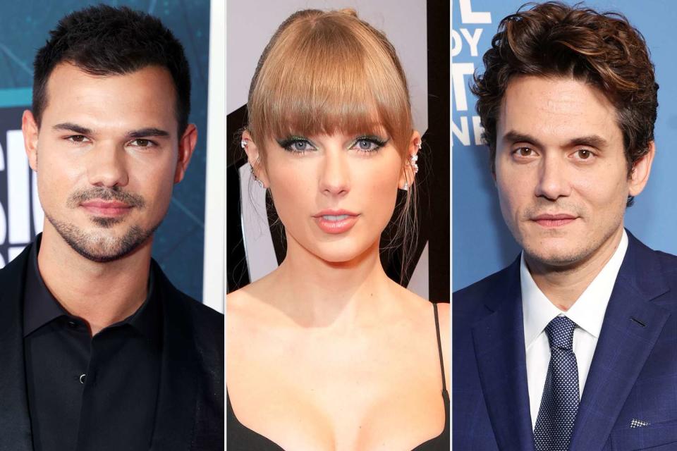 Dillon Sherlock/CBS/Getty; Kevin Mazur/WireImage; Matt Winkelmeyer/Getty Taylor Lautner, Taylor Swift, John Mayer