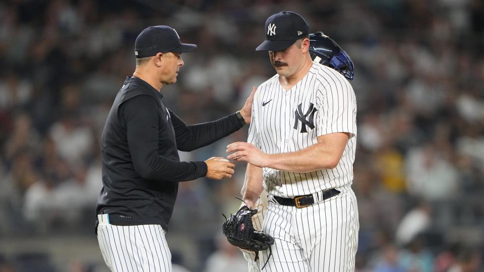 Aaron Boone on rough outing for Carlos Rodon as Yankees lose 10-3 | Yankees Post Game