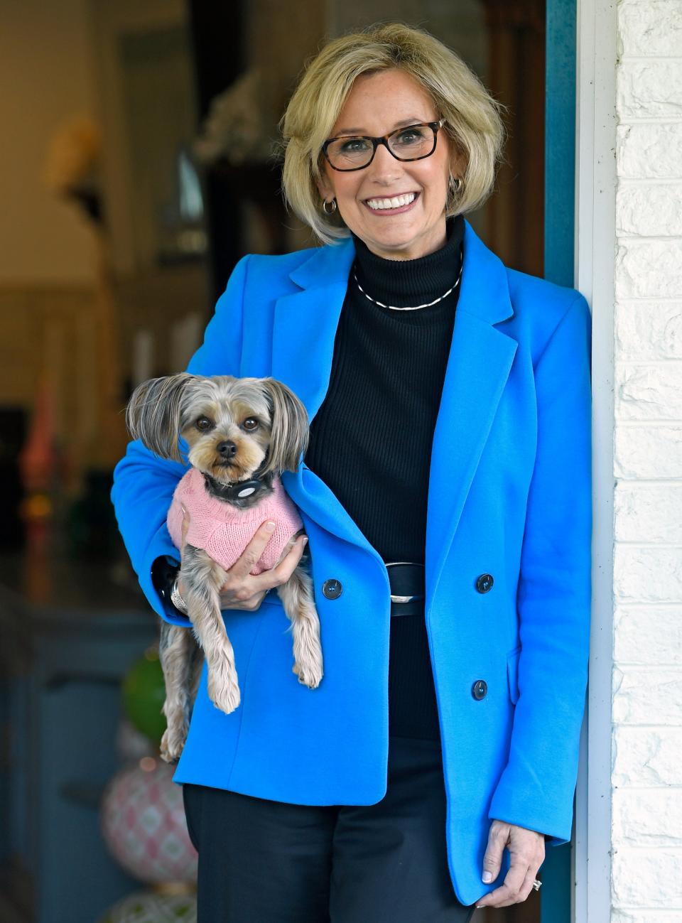 Wendy H. Steele with Gracie a Yorkie mix, who was a rescue.