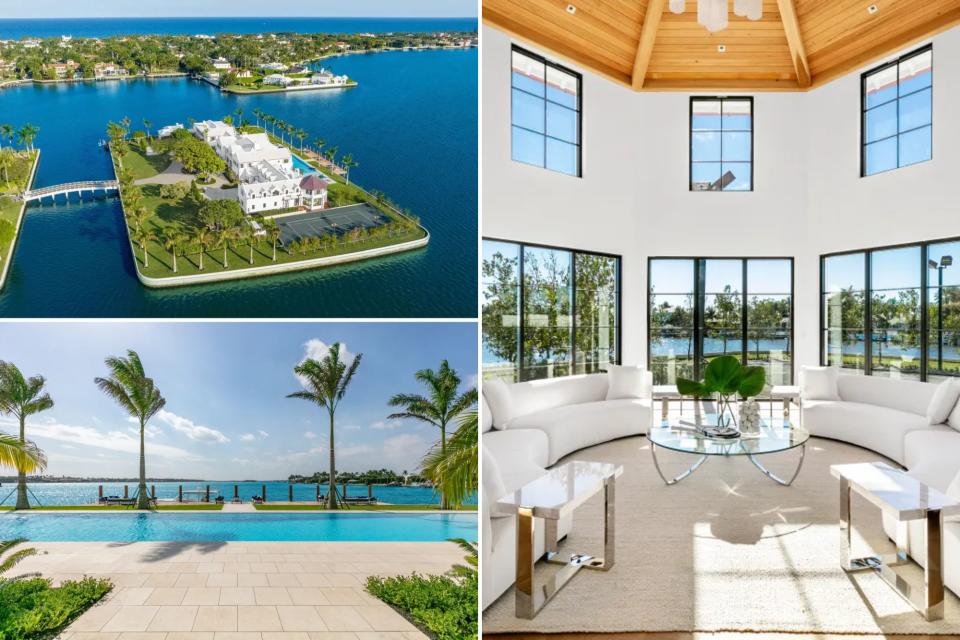 Palm Beach's only private island sells for a record $152 million. 