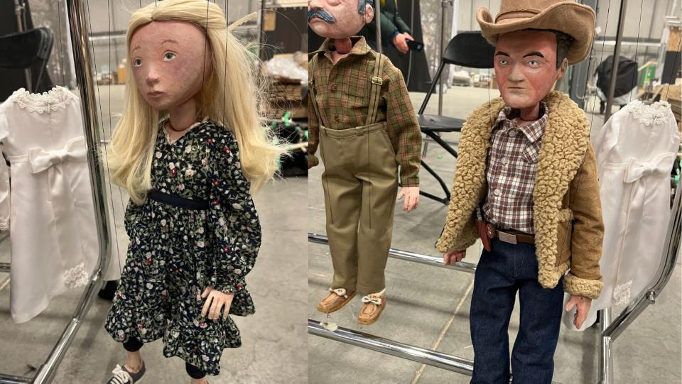 The Dot and Roy marionette puppets in Fargo Season 5