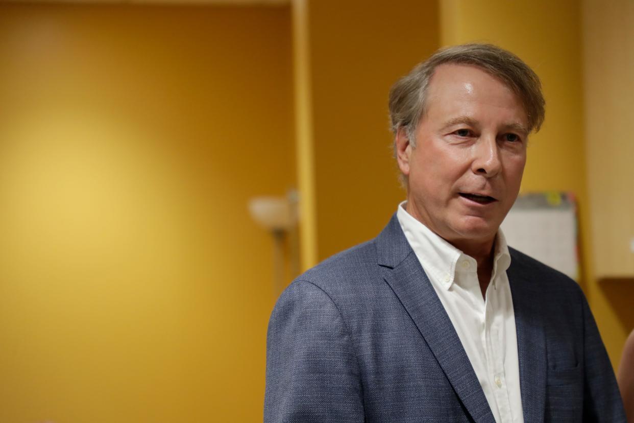 Rick Kearney, president of the Kearney Center board of directors, speaks during an event held to reveal the Tallahassee Memorial Transition Center at the Kearney Center Tuesday, June 18, 2019. 