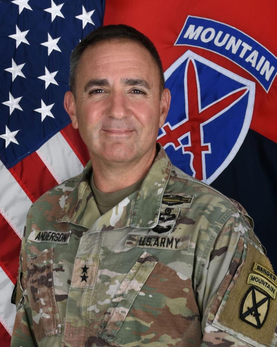 Maj. Gen. Gregory K. Anderson, current commander of the 10th Mountain Division, will take lead of the 18th Airborne Corps and Fort Liberty.