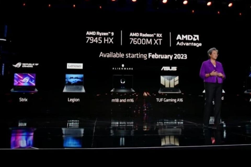 換上RDNA 3顯示架構，AMD揭曉4款筆電用的行動版Radeon 7000系列顯示卡