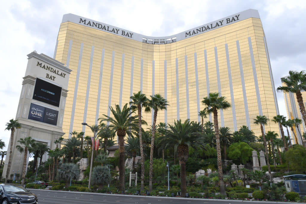 <em>Six soldiers were caught up and helped in the wake of the shooting in Las Vegas in October last year (Picture: Getty)</em>