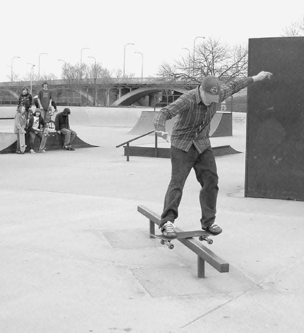 Jesse Fleury is seen here skateboarding in a photo provided by his relatives after his death on May 28, 2022. Fleury is believed to have been struck by a vehicle in Palm Springs, after which the vehicle fled.