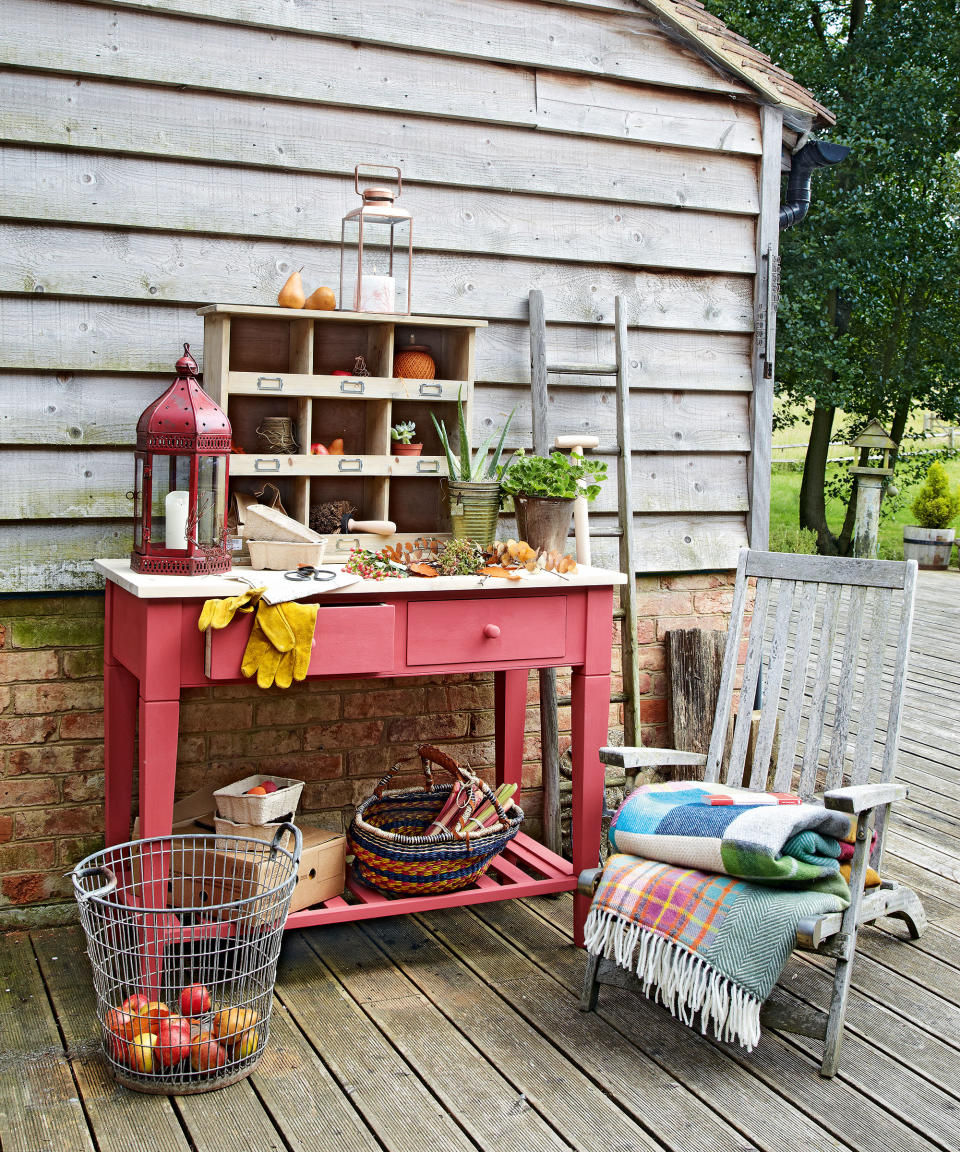 <p> Of course, there are all the usual&#xA0;garden storage&#xA0;&#x2013; from sheds and summerhouses to benches with lift-up lids &#x2013; but it&apos;s worth considering decorative storage solutions for outdoors, too. This might be a table for pots and plants, seeds and bulbs, or it might be a cute cubby for all those small pieces of garden equipment that are so easy to lose. </p>
