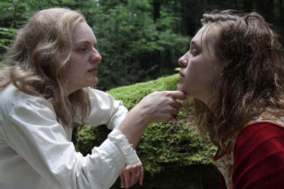 Elisabeth Moss and Odessa Young in the movie "Shirley."