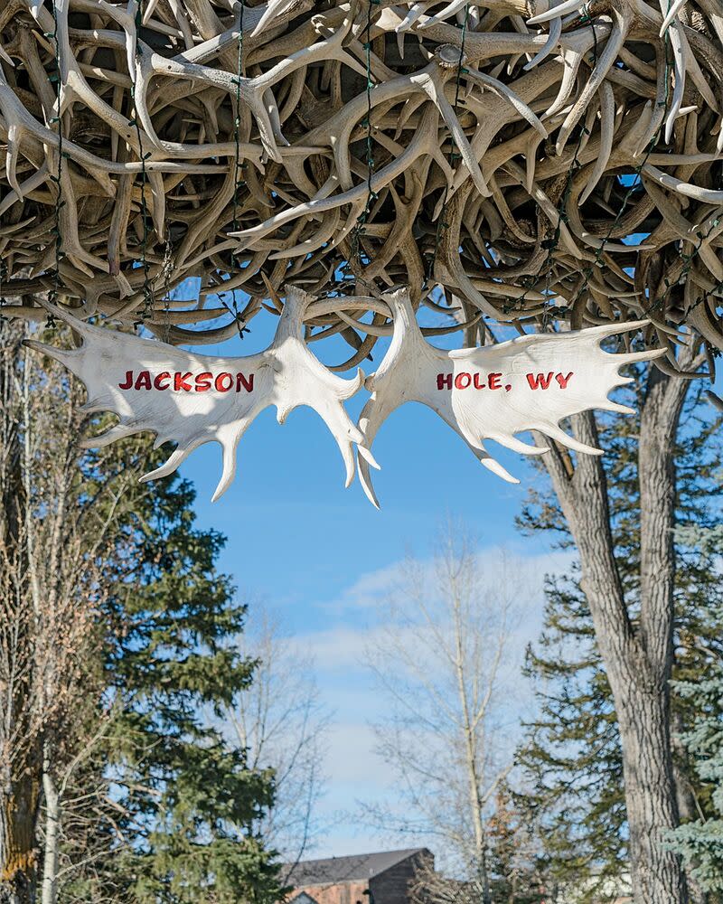 The antler gate in Jackson's town square. | The Ingalls