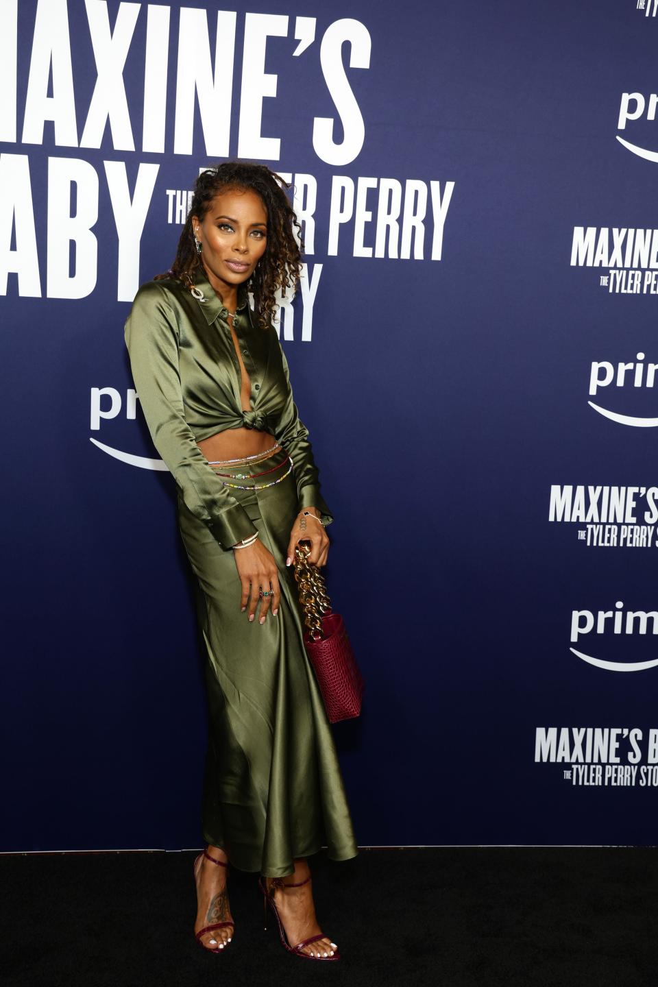 ATLANTA, GEORGIA - NOVEMBER 08: Eva Marcille attends the special screening of 