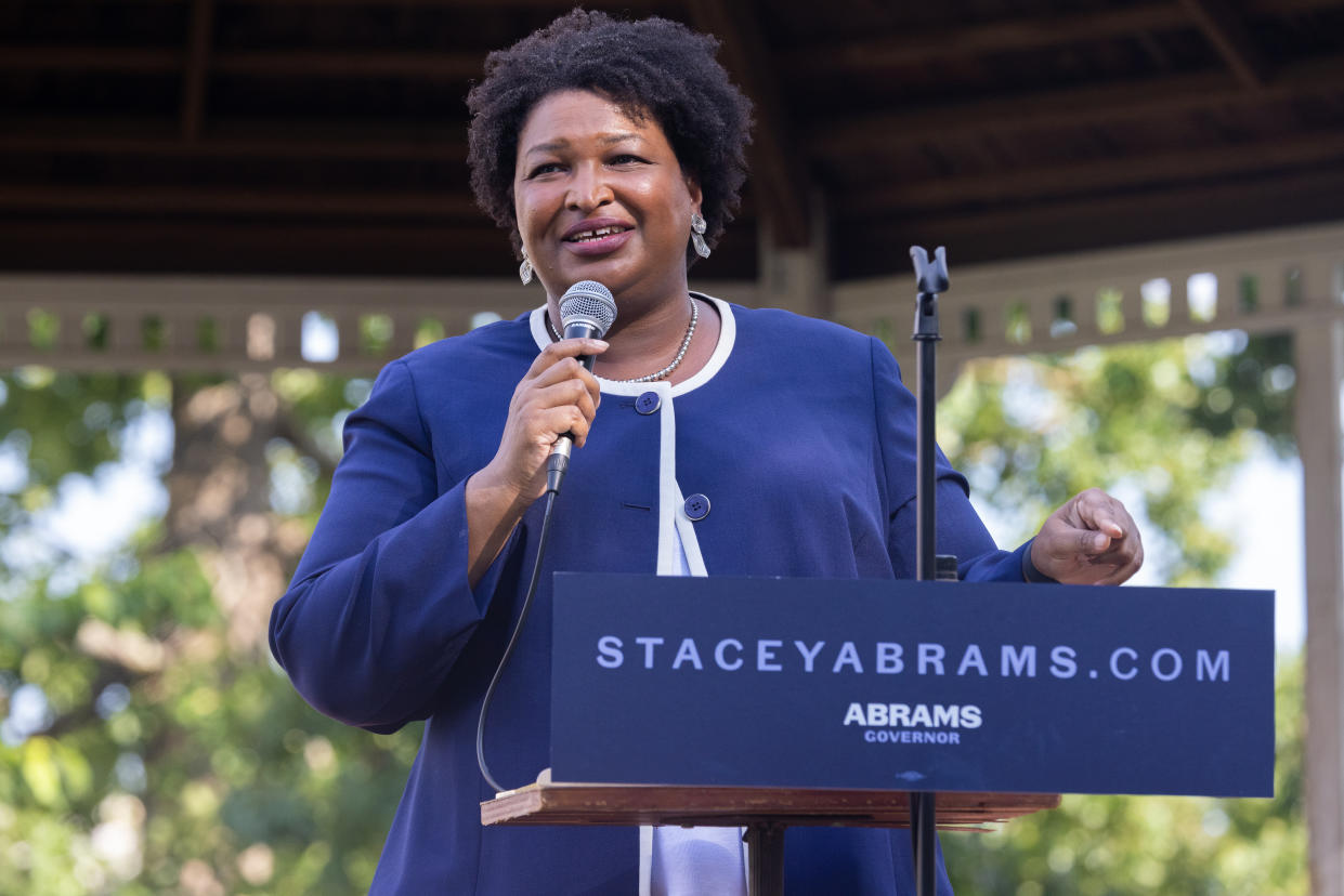 Georgia gubernatorial candidate Stacey Abrams 