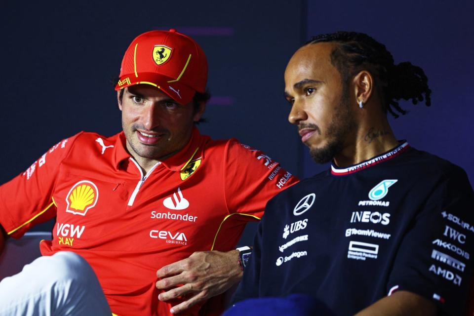 Lewis Hamilton replaces Carlos Sainz at Ferrari next year (Getty Images)