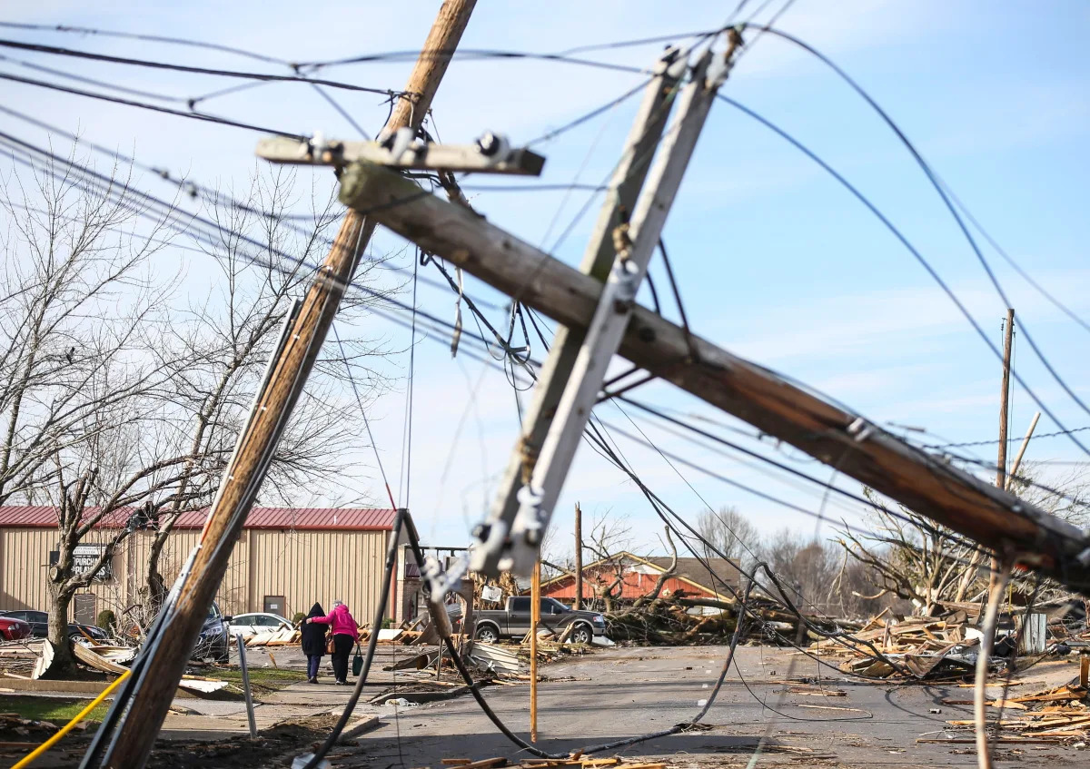 A massive tornado ripped through Kentucky for more than 200 miles. Here's its path.
