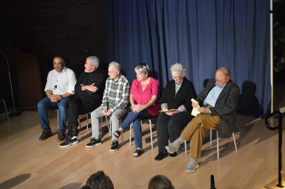 Last year's afternoon Playwrights Panel featuring playwrights Russ Ramos, Ray Veary, Harvey Ussach, Patricia Gomes, Kay Bullard and Gerald FitzGerald.