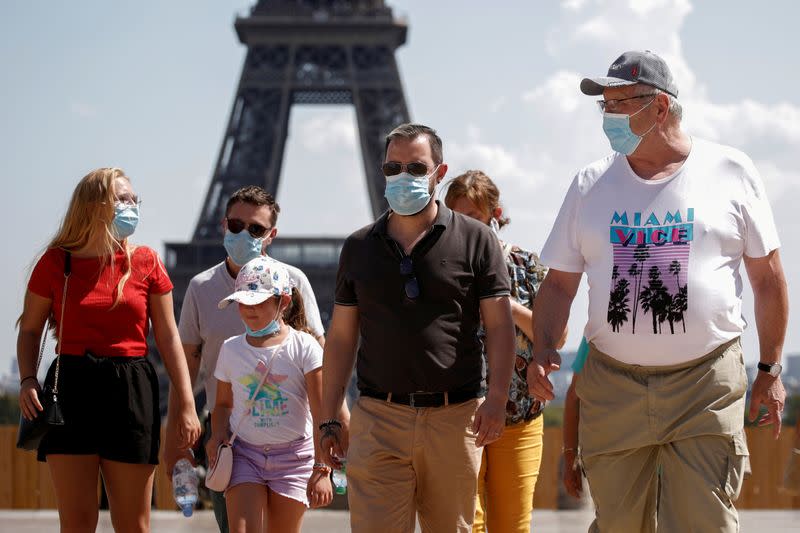 FILE PHOTO: France requires masks inside public places