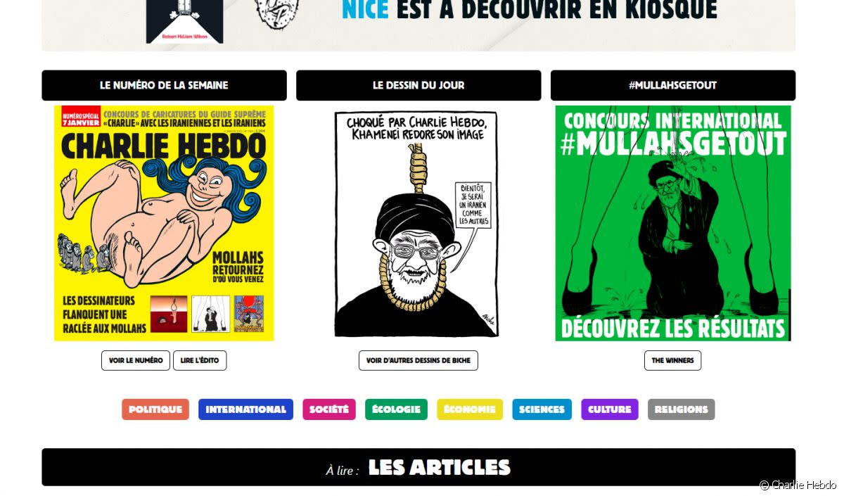 Riss, directeur de la rédaction de  Charlie Hebdo  invité par France Info. - Charlie Hebdo