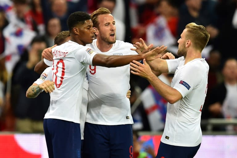 England took the lead against Spain through Marcus Rashford (left) in their UEFA Nations League clash but conceded twice to lose 2-1