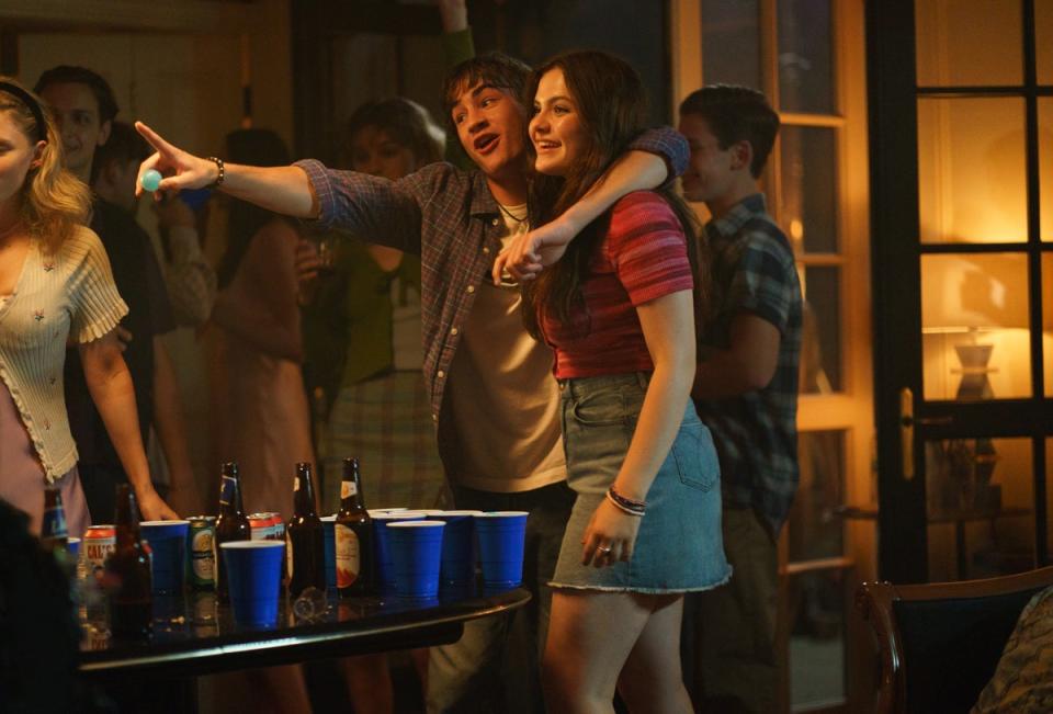 Isaac Kragten as Liam and Chiara Aurelia as young Ani in ‘Luckiest Girl Alive’ (Sabrina Lantos/Netflix)