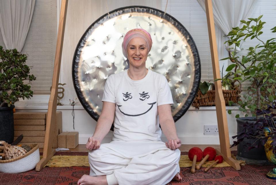 Yoga teacher and single parent Kiranjot Kaur plans to set up a second business then buy a home outside of London or abroad (Daniel Hambury/Stella Pictures Ltd)