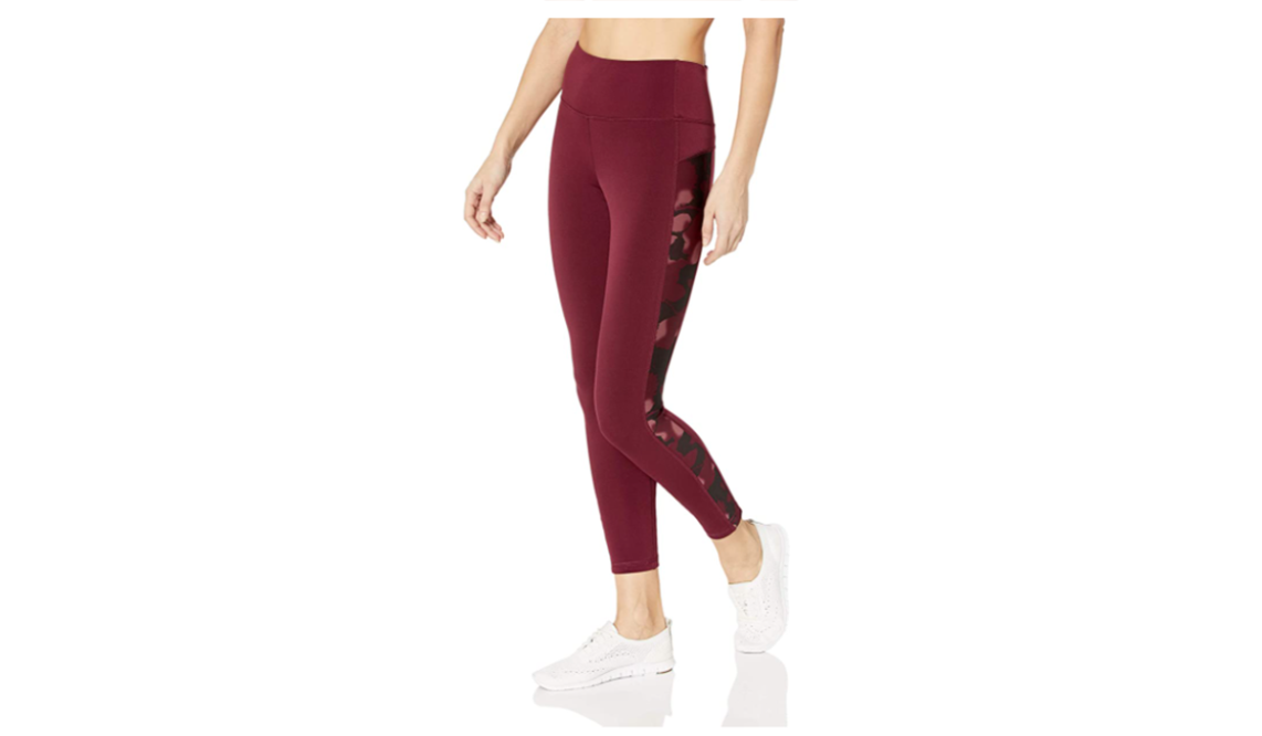 Amazon Essentials Women's Performance Mid-Rise 7/8 Leggings with side  stripe are $21