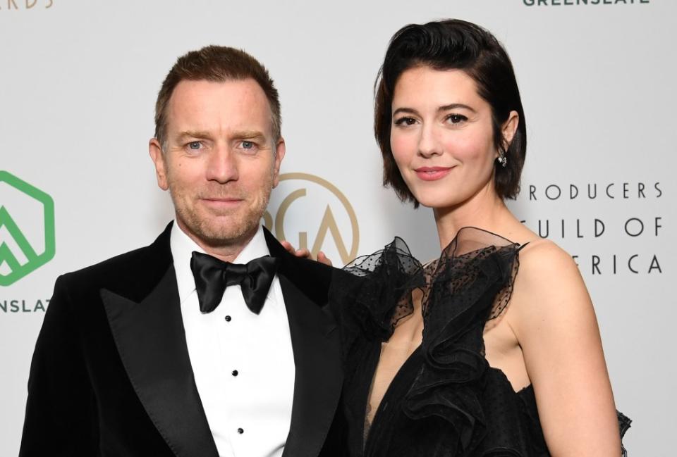 Ewan McGregor and Mary Elizabeth Winstead married in 2022 and share one son together. Getty Images for GreenSlate