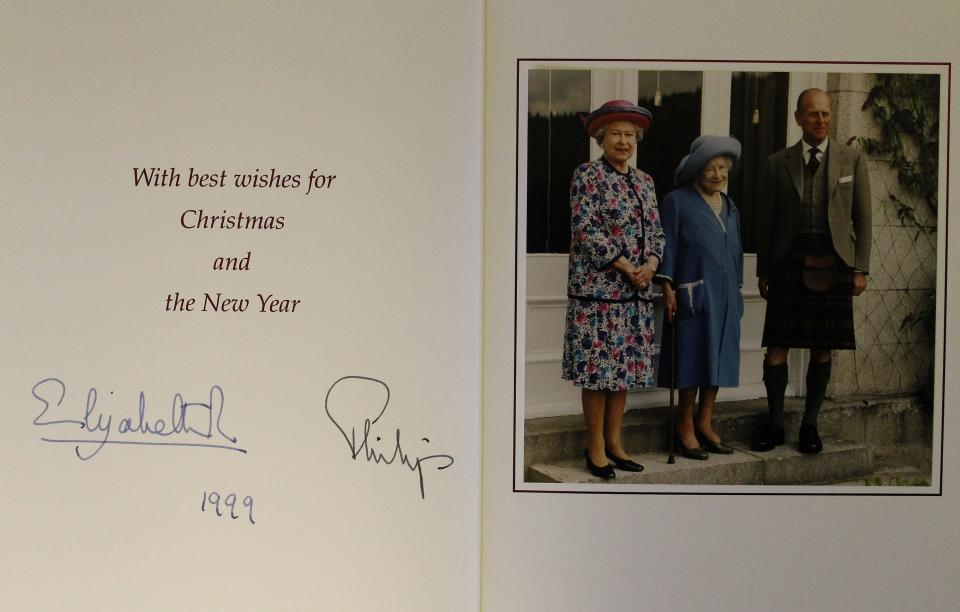 Royal family Christmas card 1999