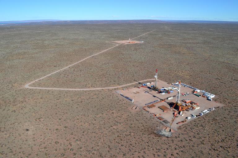 The Vaca Muerta oil field in the Argentine province of Neuquen on July 11, 2013