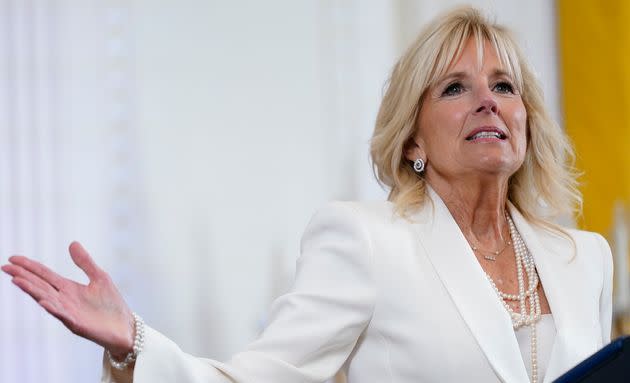 First lady Jill Biden speaks at an event in the East Room of the White House in June. (Photo: via Associated Press)