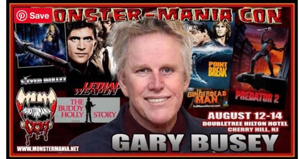 Gary Busey fue uno de los invitados a la Monster Mania Con de Nueva Jersey (Monster Mania Con)