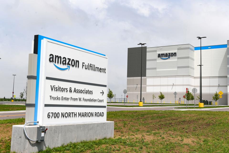 The Amazon Fulfillment Center stands on Monday, June 13, 2022, in northwestern Sioux Falls.