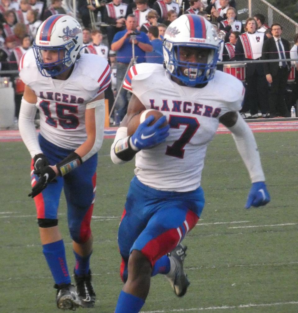 Lakewood junior Isaiah Mitchell (6) is one of Licking County's top receivers this season. He has totaled 392 yards on 30 catches through six games.