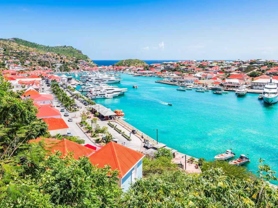 Gustavia Harbor on the island of Saint Barthélemy.