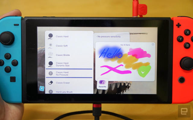 This pressure-sensitive stylus lets you draw on the Switch