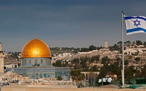 The Dome of the Rock in the Al-Aqsa mosque compound, Islam's third holiest shrine - Credit: AFP