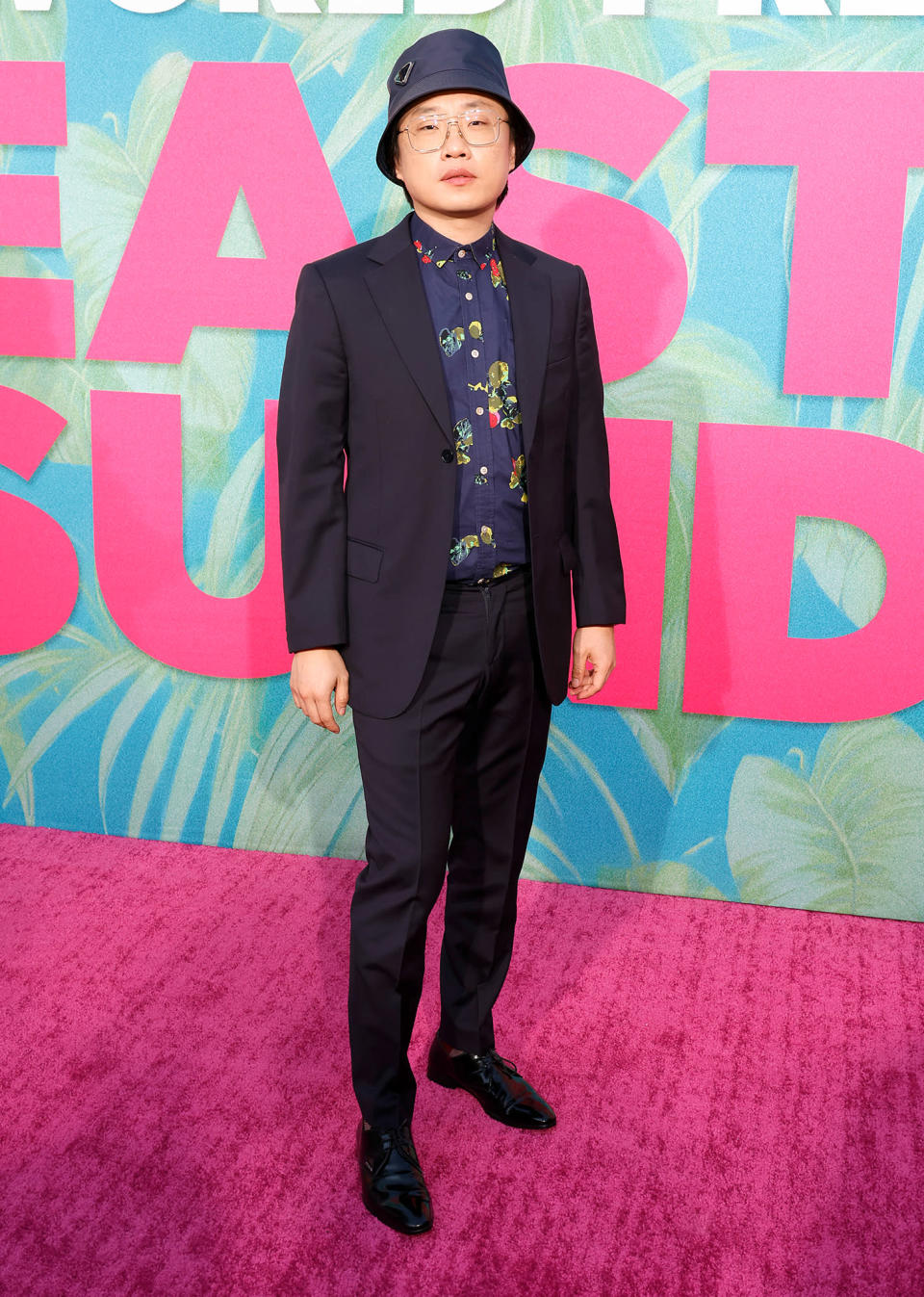 <p>Jimmy O. Yang arrives in style to the <em>Easter Sunday </em>premiere at TCL Chinese Theatre on Aug. 2. </p>