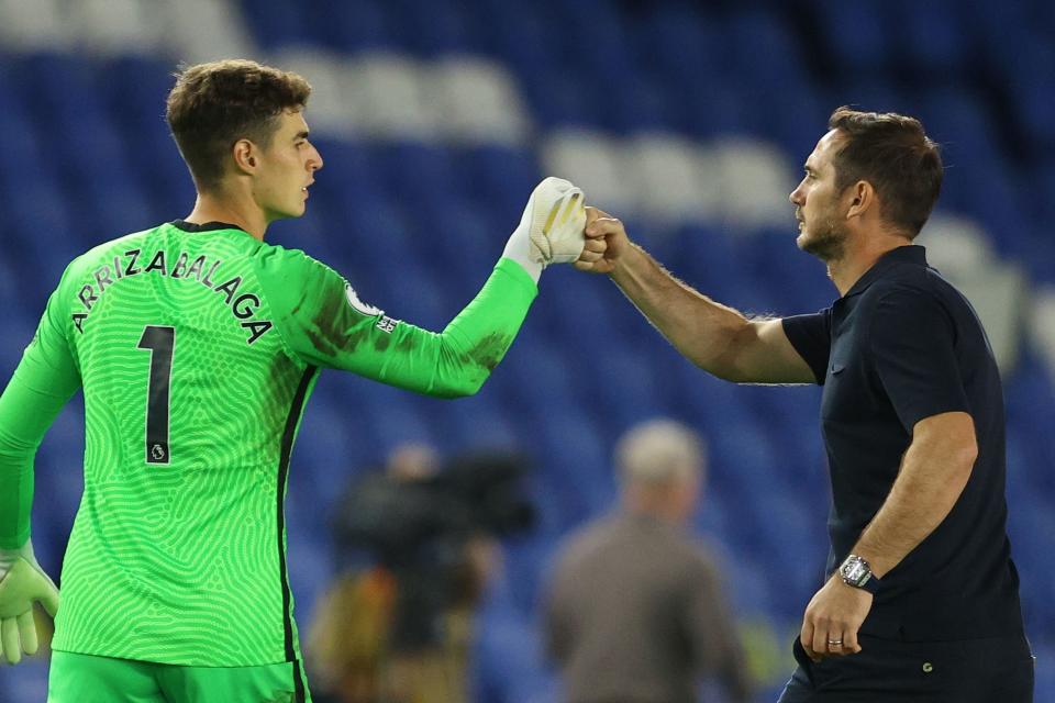 <p>Kepa Arrizabalaga fell out of favour at Chelsea under Frank Lampard</p> (POOL/AFP via Getty Images)