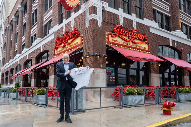 <p>Courtesy of Giordano's</p> Giordano’s, which has 63 locations in total, celebrated its 50th anniversary this year. Its CEO, Yorgos Koutsogiorgas, while aware that he’s running a successful company, is uncertain about the future: “We don’t know how this movie will end.”