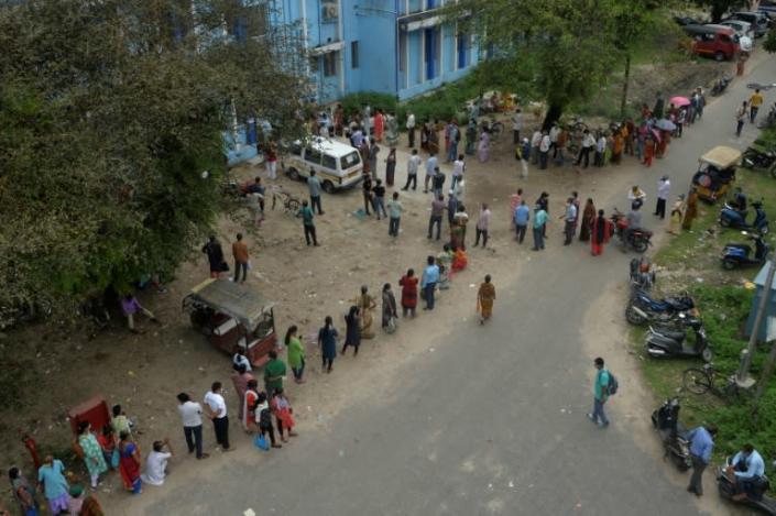 There are long queues to get vaccinated in parts of India